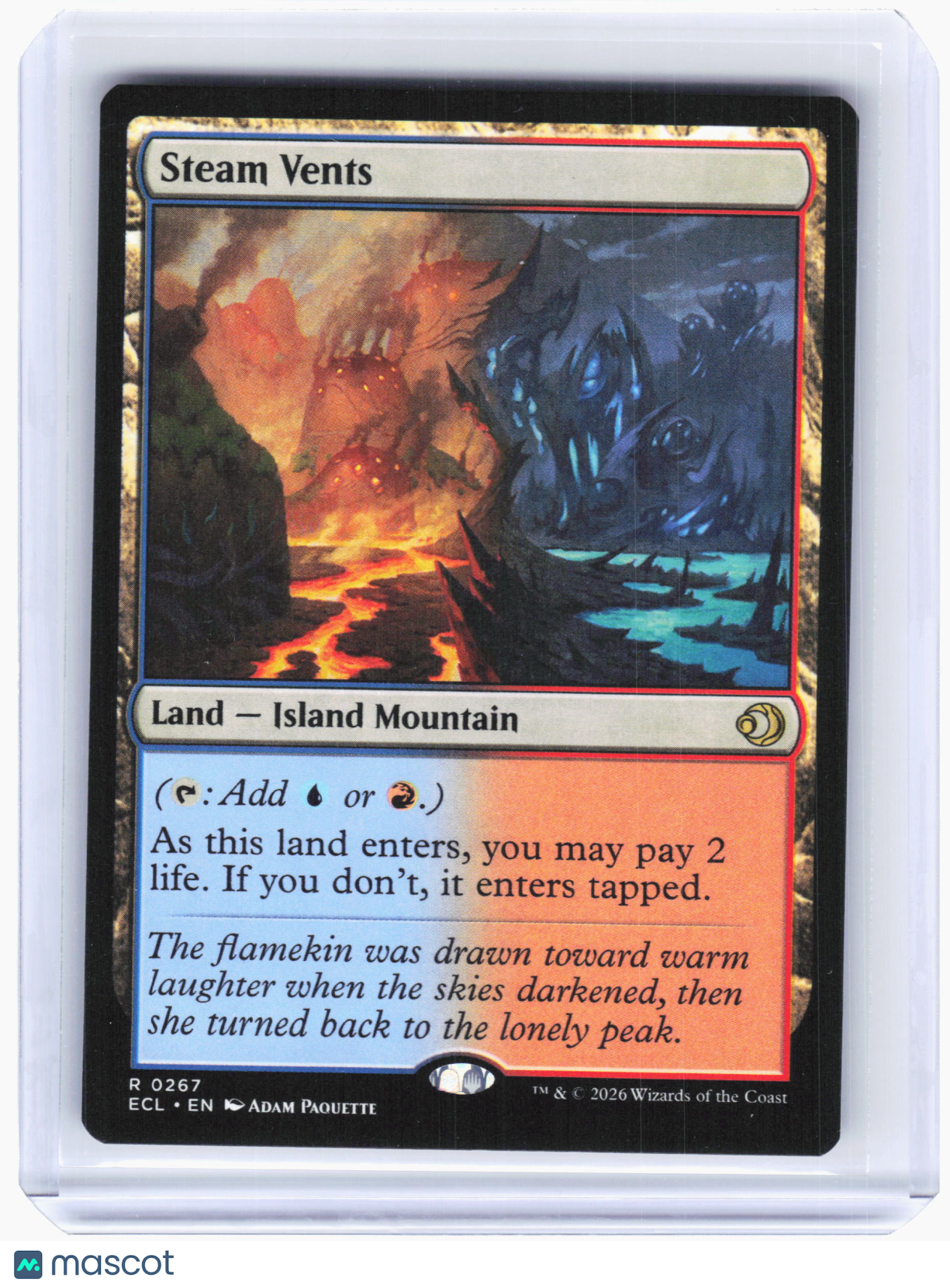 2026 Magic: The Gathering—Steam Vents #267 Lorwyn Eclipsed—Rare Non-Foil