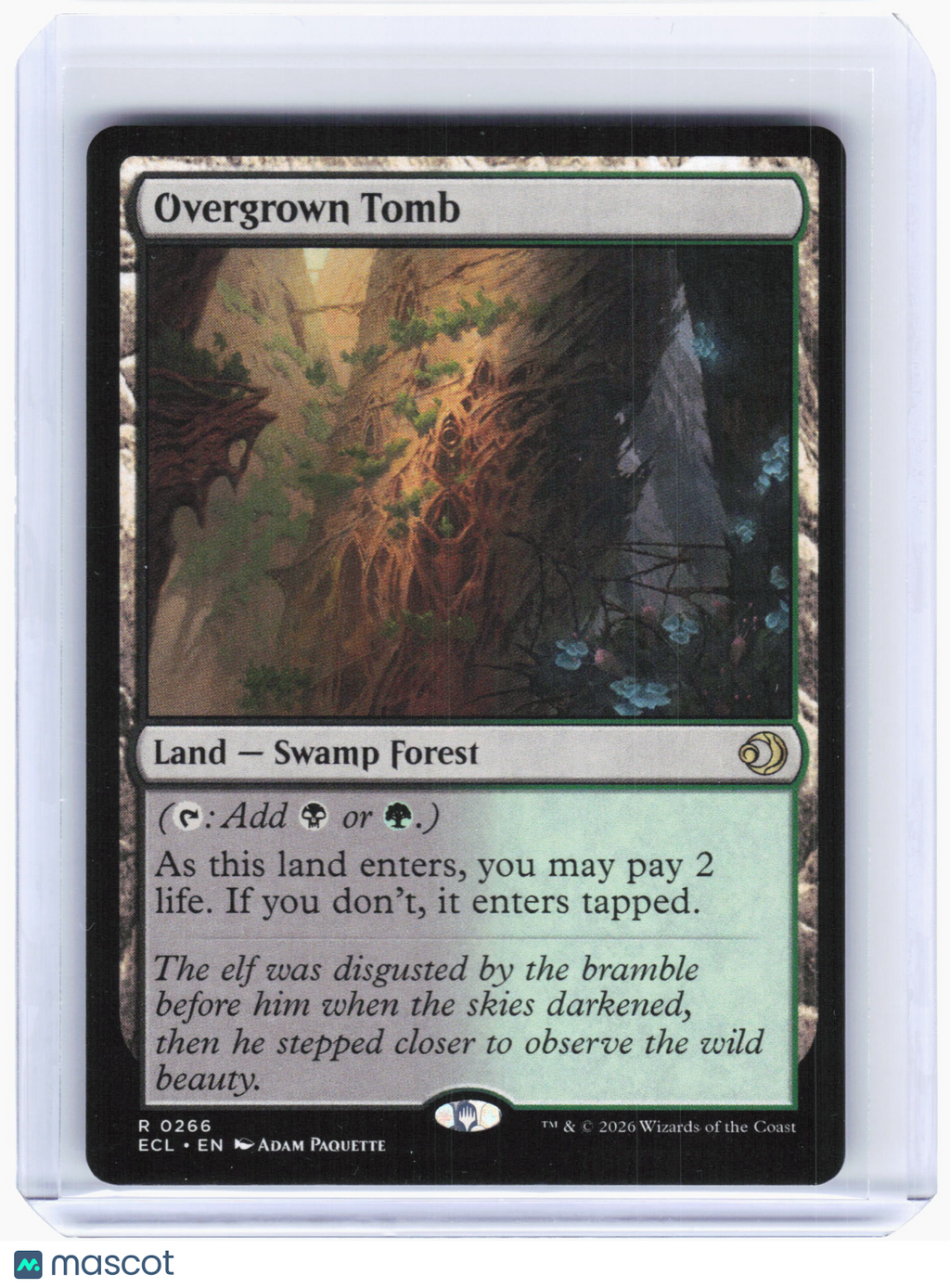 2026 Magic: The Gathering—Overgrown Tomb #266 Lorwyn Eclipsed—Rare Foil