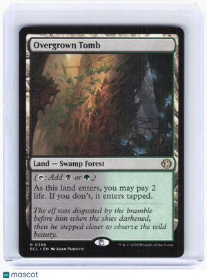 2026 Magic: The Gathering—Overgrown Tomb #266 Lorwyn Eclipsed—Rare Foil