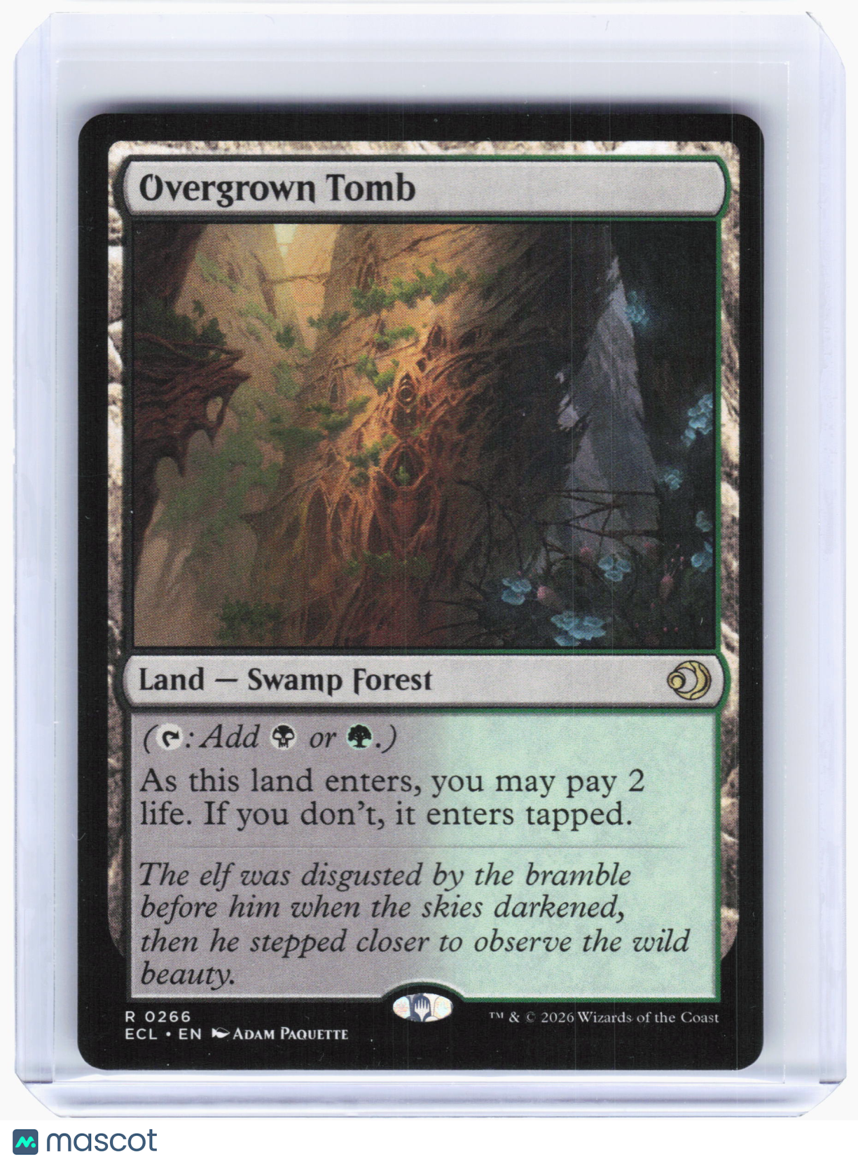 2026 Magic: The Gathering—Overgrown Tomb #266 Lorwyn Eclipsed—Rare Foil