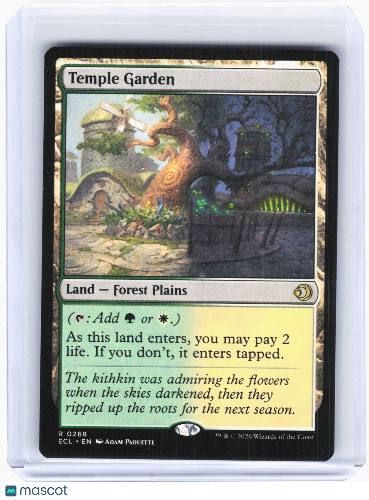 2026 Magic: The Gathering—Temple Garden #268 Lorwyn Eclipsed—Rare Non-Foil