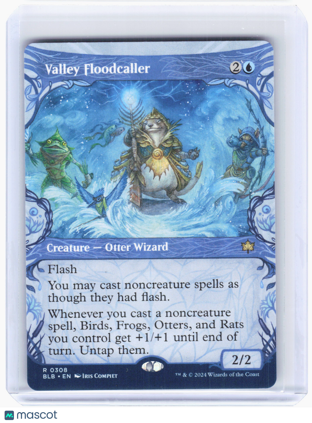 2024 Magic: TG—Valley Floodcaller #308 Bloomburrow—Rare Non-Foil Showcase