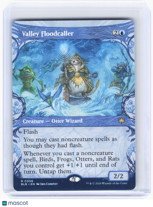 2024 Magic: TG—Valley Floodcaller #308 Bloomburrow—Rare Non-Foil Showcase
