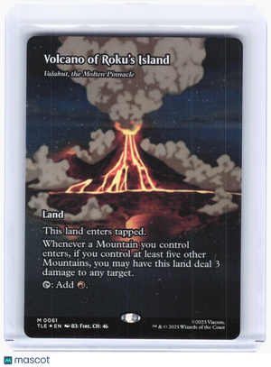 2025 MTG—Volcano of Roku's Island - #61 Avatar: TLA - Eternal—Foil Borderless