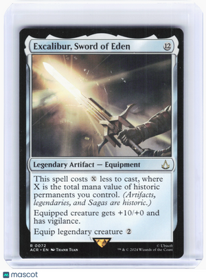 2024 Magic: TG—Excalibur, Sword of Eden #72 Assassin's Creed—Rare Non-Foil