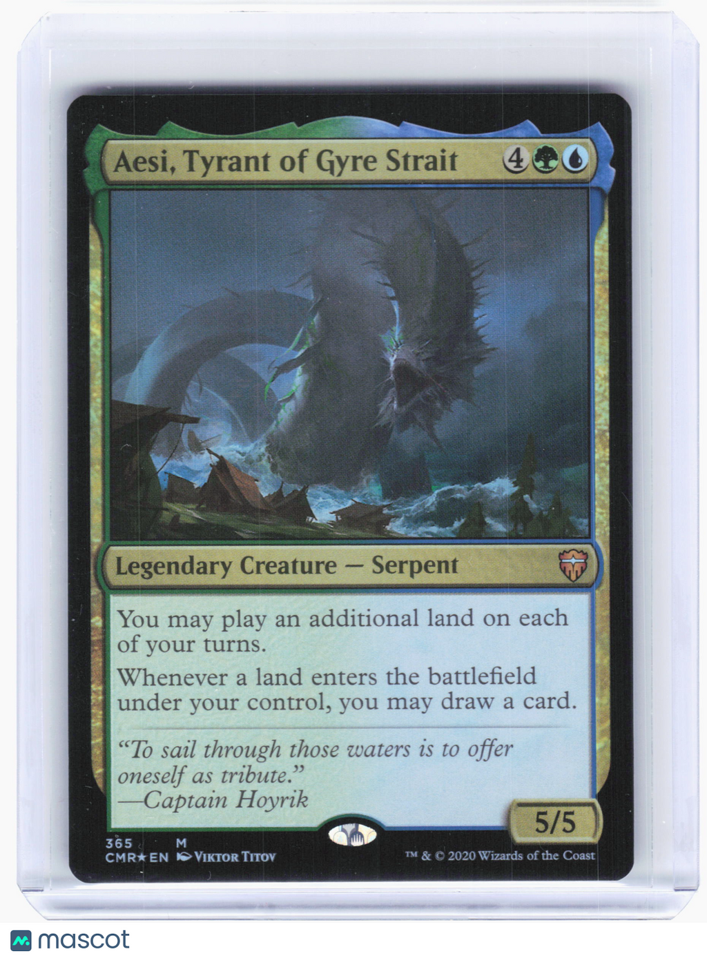 2020 Magic: TG—Aesi, Tyrant of Gyre Strait #365 Commander Legends—Mythic Foil