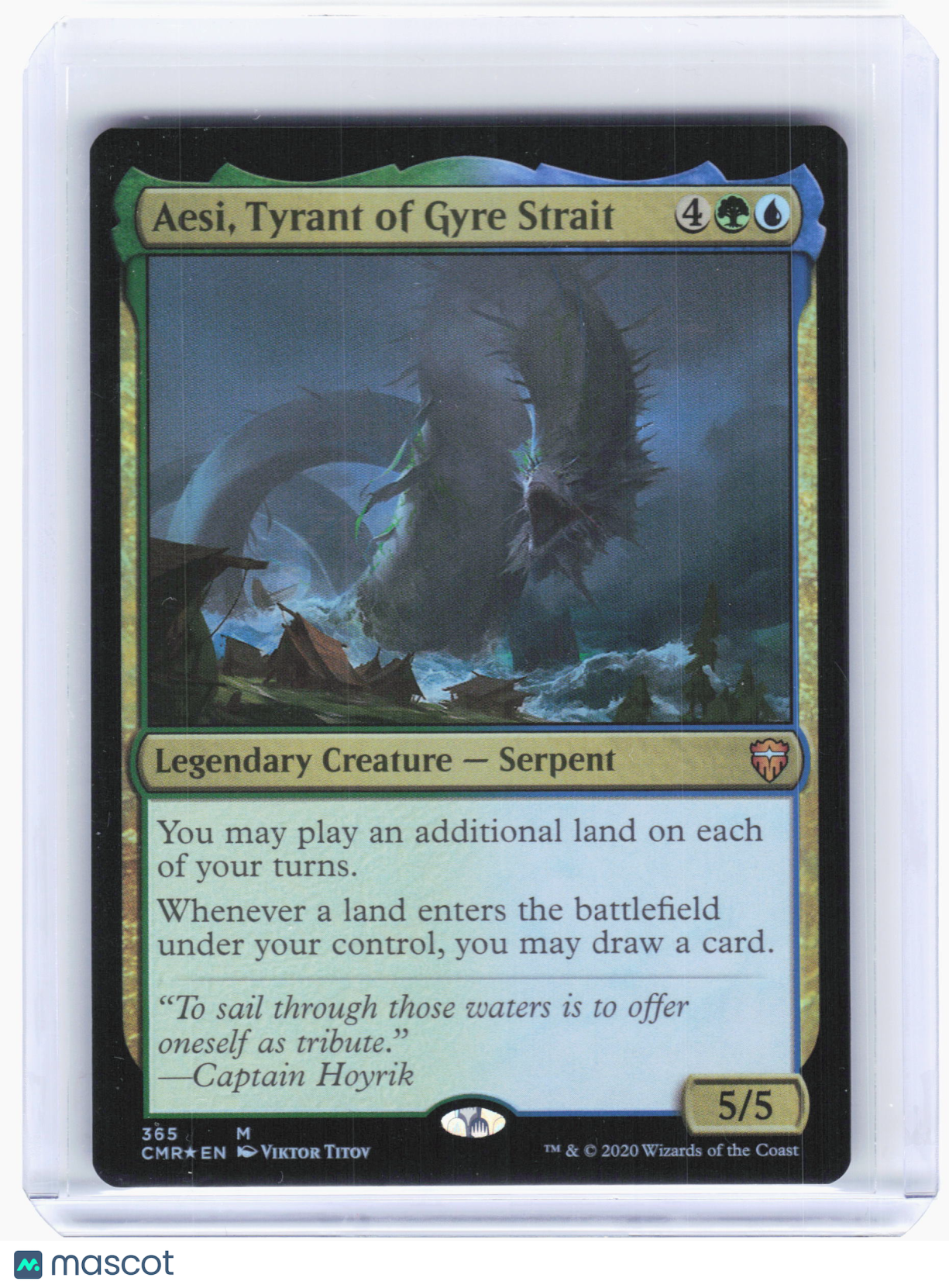 2020 Magic: TG—Aesi, Tyrant of Gyre Strait #365 Commander Legends—Mythic Foil