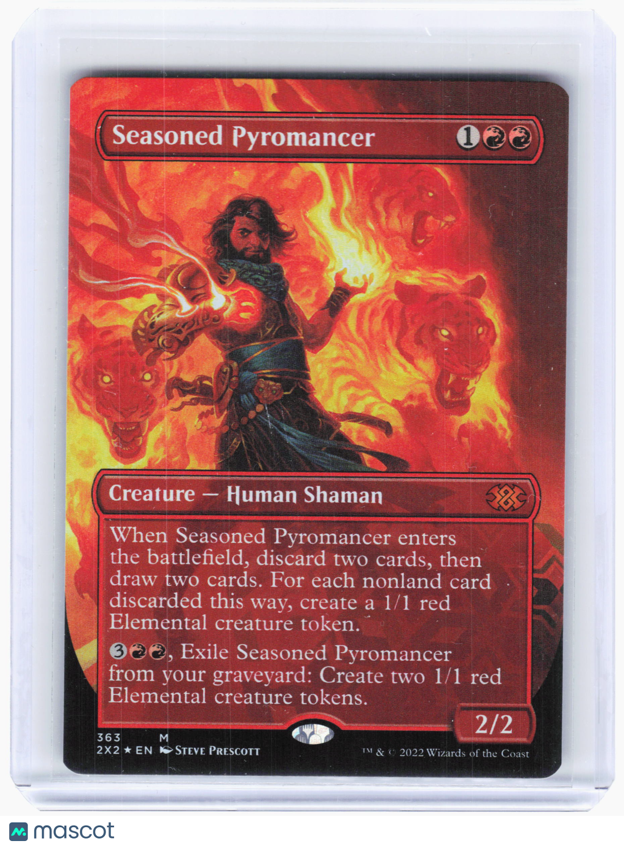 Magic: TG—Seasoned Pyromancer #363 Double Masters 2022—Mythic Foil Borderless