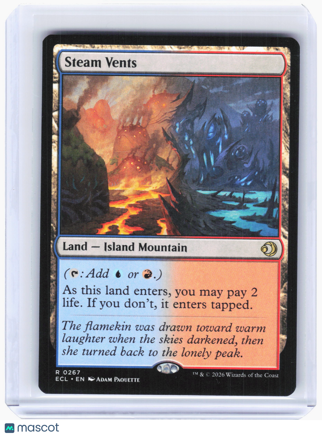 2026 Magic: The Gathering—Steam Vents #267 Lorwyn Eclipsed—Rare Non-Foil