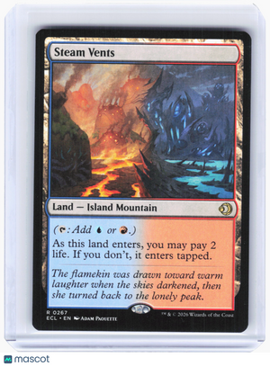 2026 Magic: The Gathering—Steam Vents #267 Lorwyn Eclipsed—Rare Non-Foil