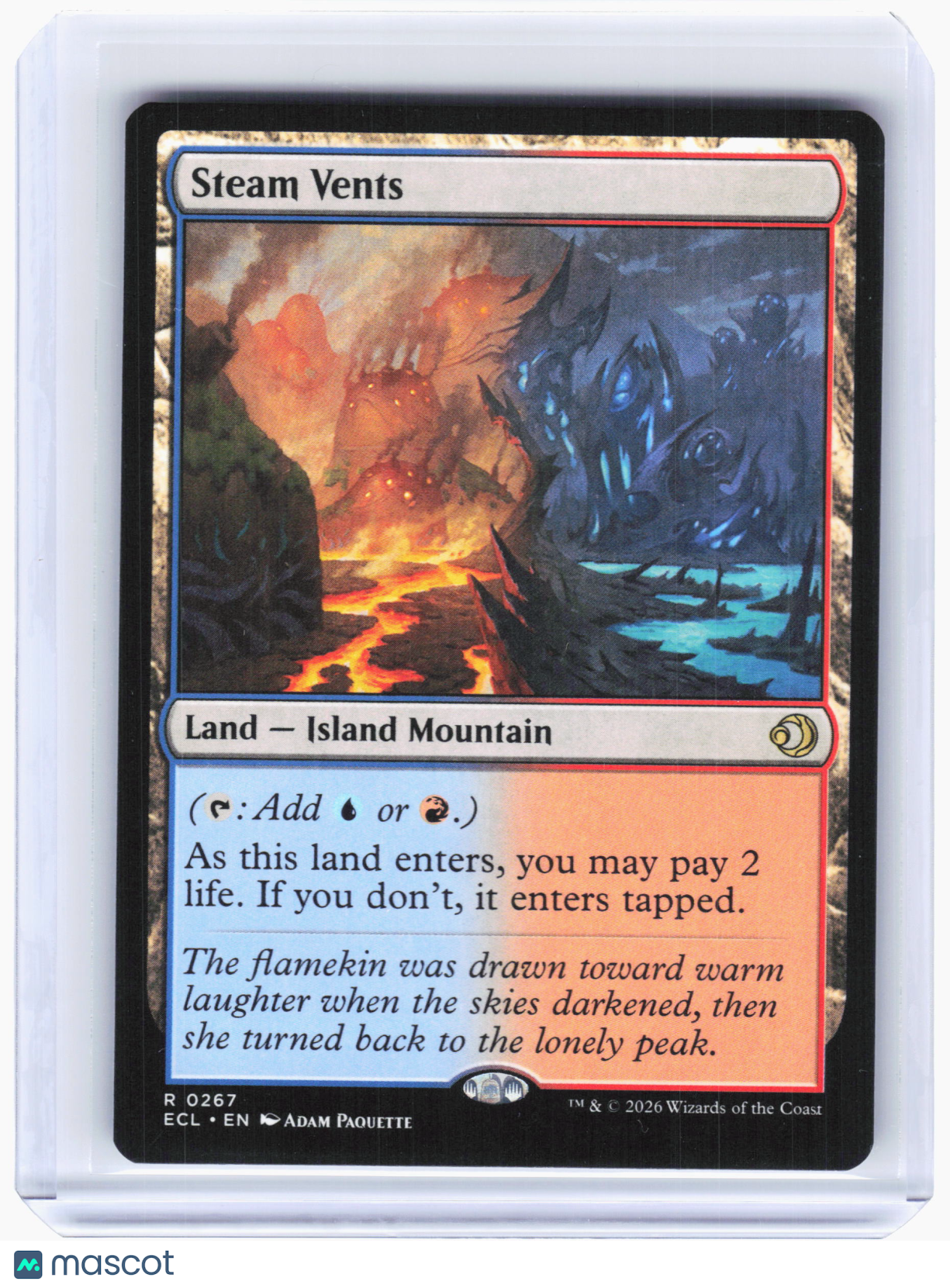 2026 Magic: The Gathering—Steam Vents #267 Lorwyn Eclipsed—Rare Non-Foil