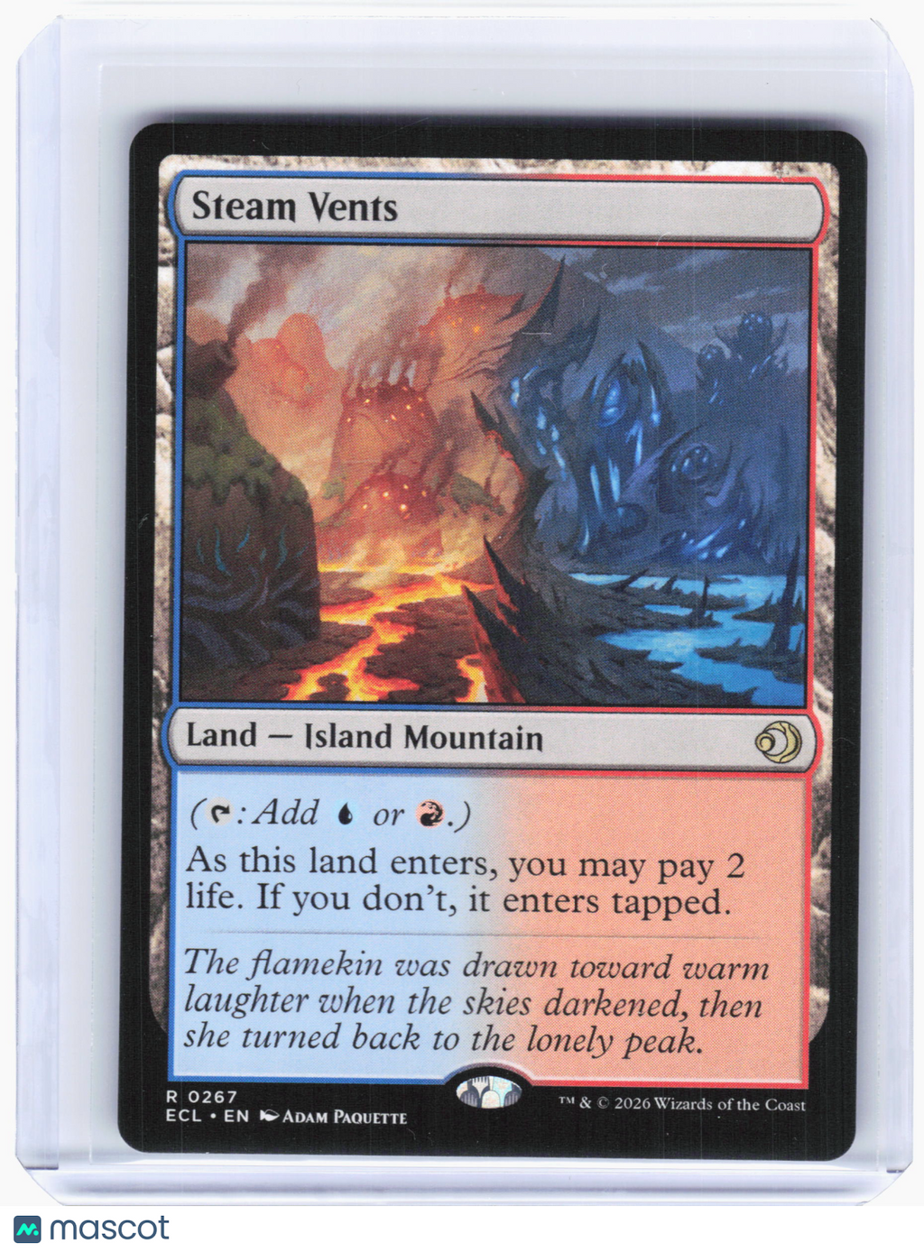 2026 Magic: The Gathering—Steam Vents #267 Lorwyn Eclipsed—Rare Non-Foil