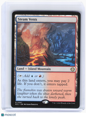 2026 Magic: The Gathering—Steam Vents #267 Lorwyn Eclipsed—Rare Non-Foil