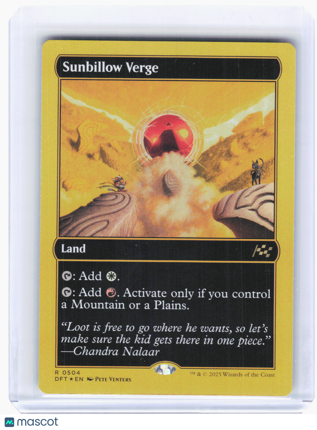 2025 Magic: The Gathering—Sunbillow Verge #504 Aetherdrift—Rare First Place Foil