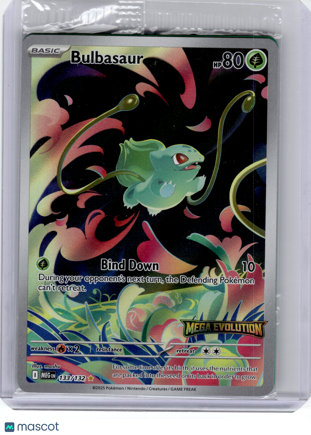 2025 Pokemon—Bulbasaur #133 Mega Evolution—Illustration Rare Holo [Sealed]