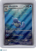 2023 Pokemon—Wartortle #171 Scarlet & Violet 151—Illustration Rare Holo [LP]