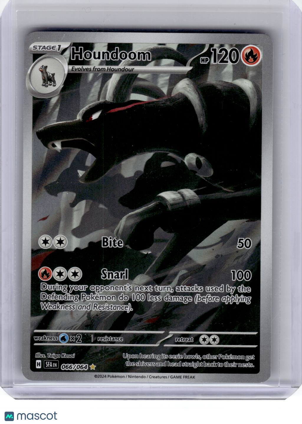2024 Pokemon—Houndoom #66 Shrouded Fable—Illustration Rare Holo [Lightly Played]