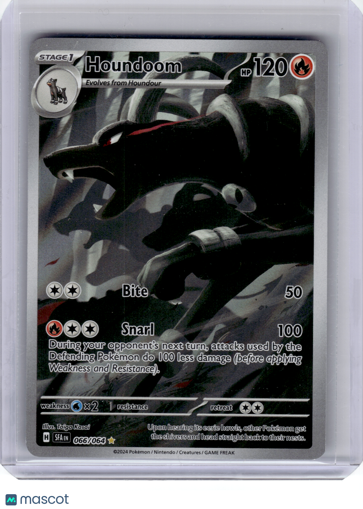 2024 Pokemon—Houndoom #66 Shrouded Fable—Illustration Rare Holo [Lightly Played]