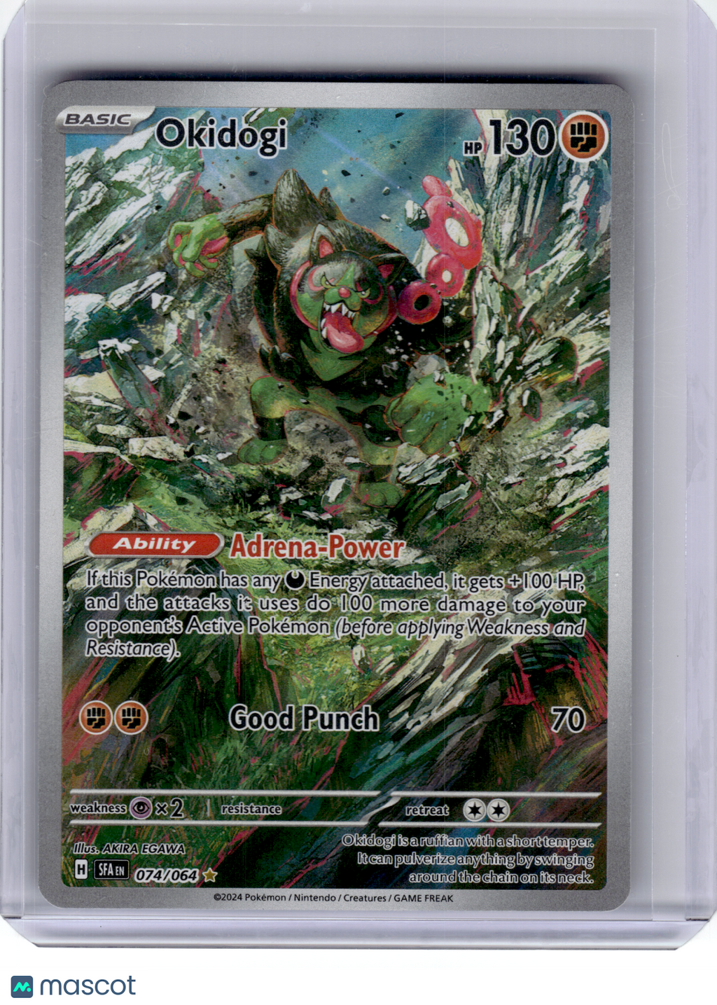 2024 Pokemon—Okidogi #74 Shrouded Fable—Illustration Rare Holo [Lightly Played]