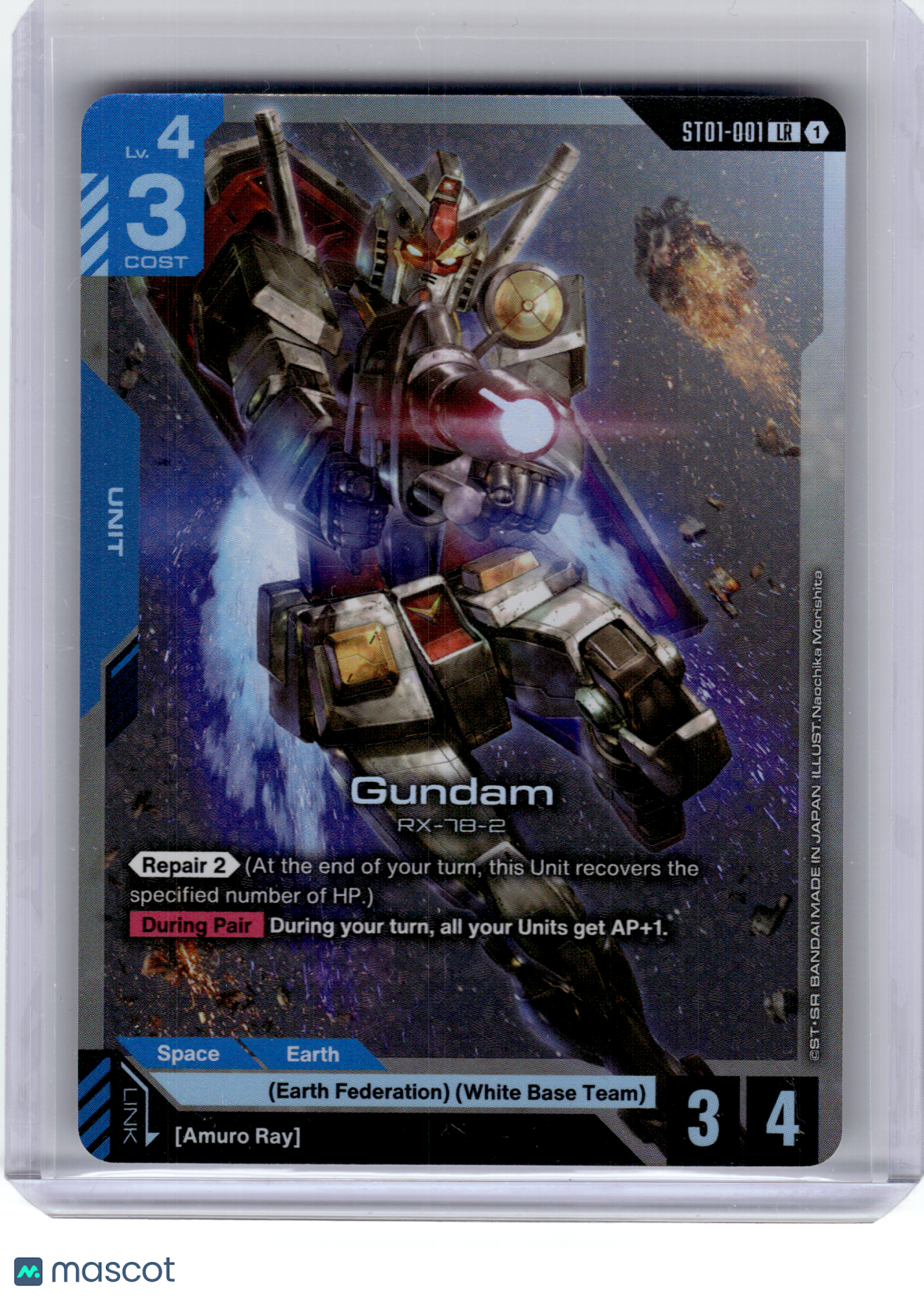 2025 Gundam TCG—Gundam RX-78-2 #ST01-001 Heroic Beginnings—Legend Rare Foil