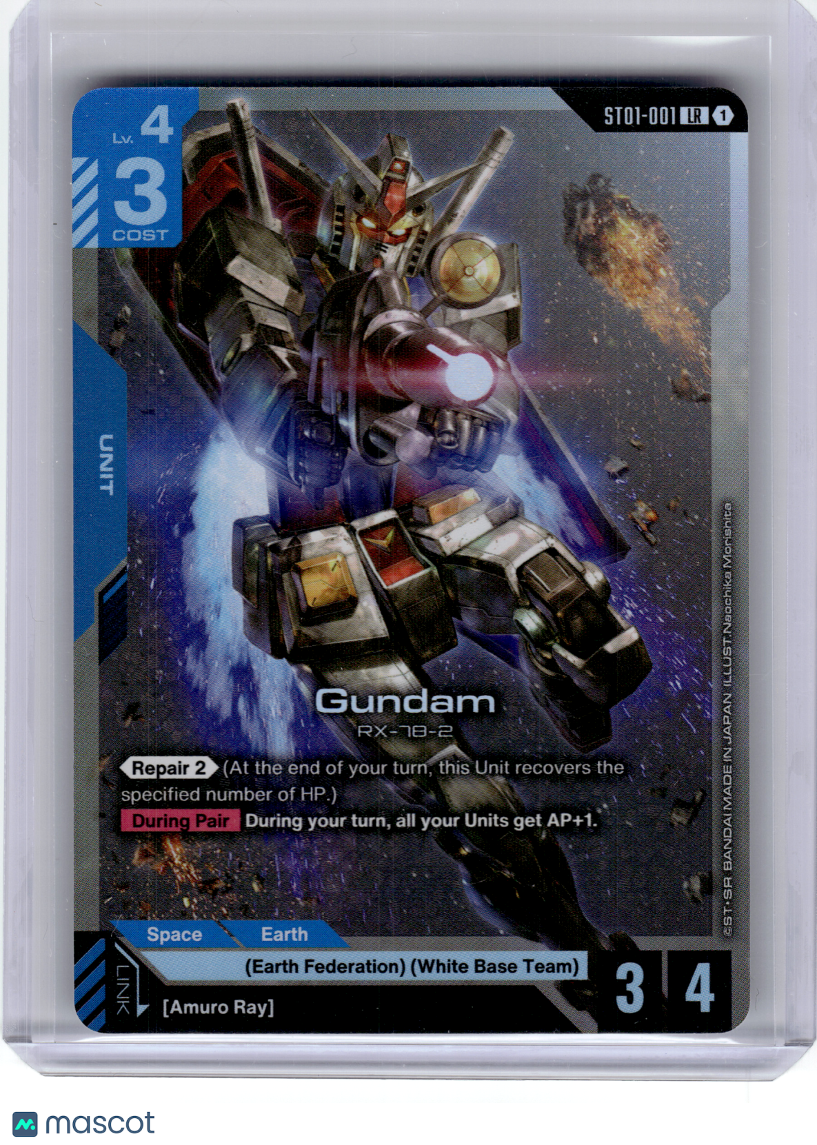 2025 Gundam TCG—Gundam RX-78-2 #ST01-001 Heroic Beginnings—Legend Rare Foil