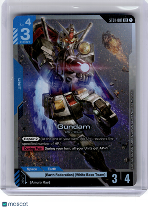 2025 Gundam TCG—Gundam RX-78-2 #ST01-001 Heroic Beginnings—Legend Rare Foil