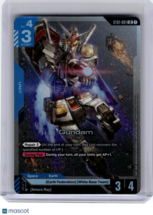 2025 Gundam TCG—Gundam RX-78-2 #ST01-001 Heroic Beginnings—Legend Rare Foil