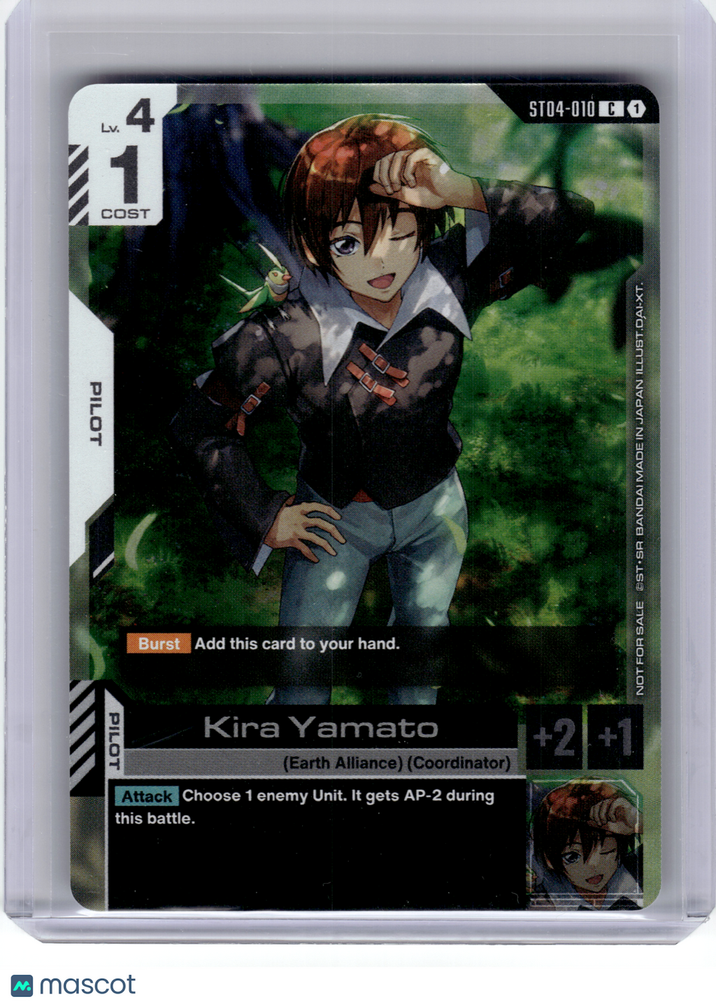 2026 Gundam TCG—Kira Yamato #ST04-010 Gundam Promotional Cards—Common Foil