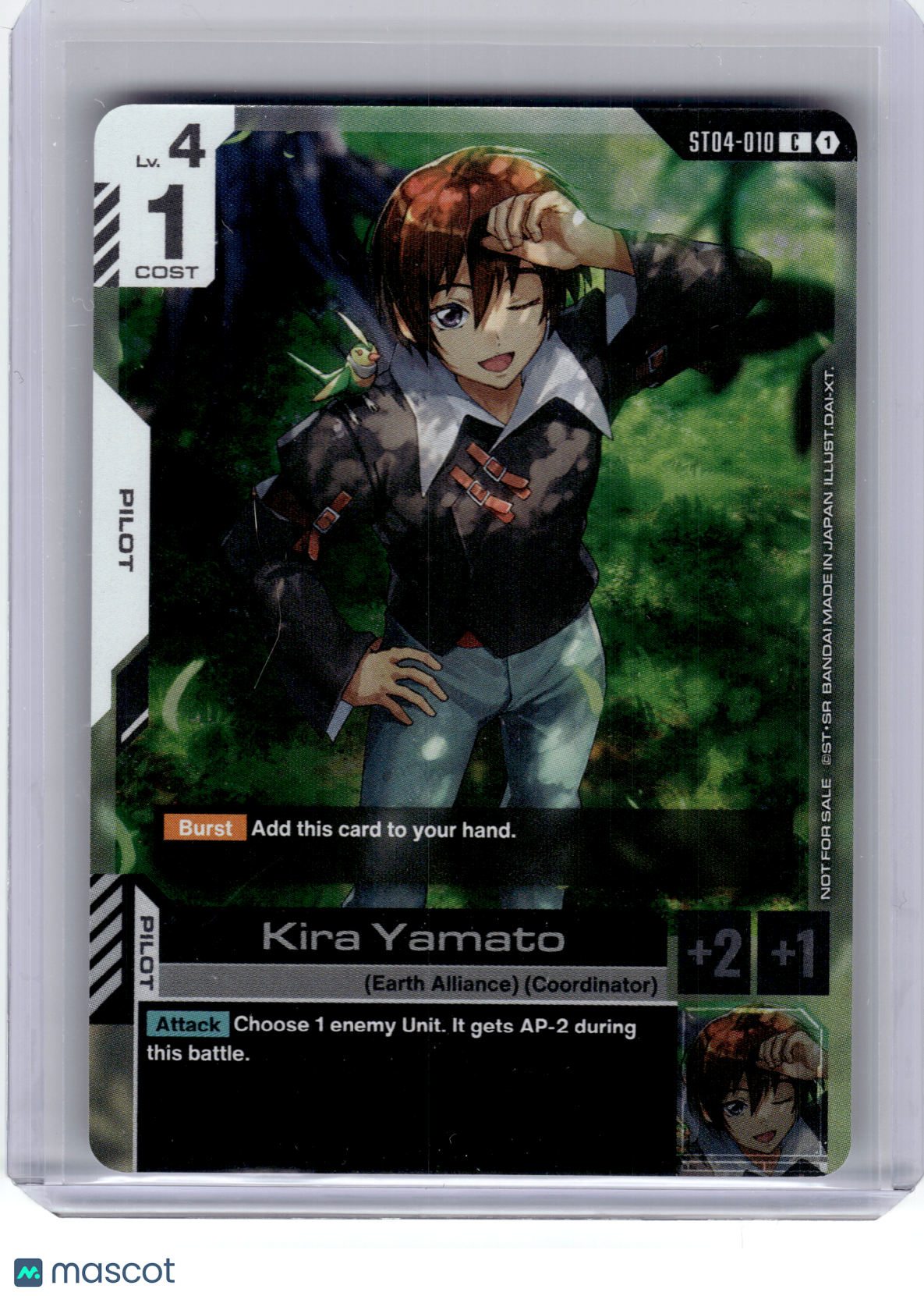2026 Gundam TCG—Kira Yamato #ST04-010 Gundam Promotional Cards—Common Foil