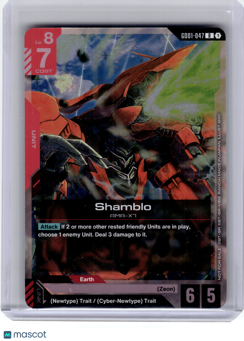 2025 Gundam TCG—Shamblo #GD01-047 Gundam Promotional Cards—Rare Foil