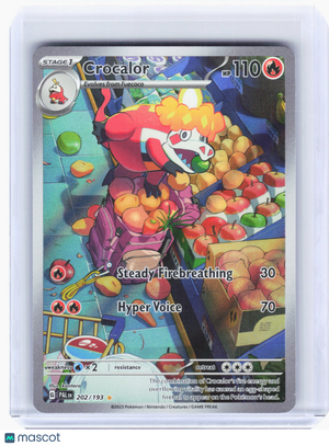 2023 Pokemon—Crocalor #202 Paldea Evolved—Illustration Rare Holo [LP]