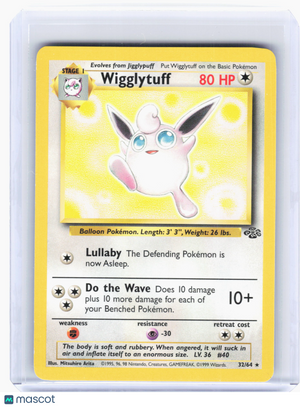 1999 Pokemon—Wigglytuff #32 Jungle—Rare Nonholo [Lightly Played]
