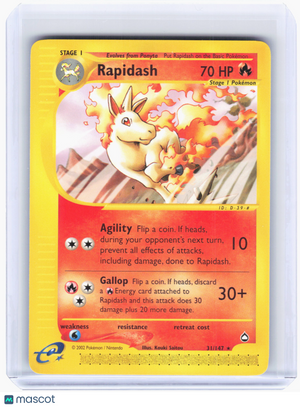 2003 Pokemon—Rapidash #31 Aquapolis—Rare Nonholo [Lightly Played]
