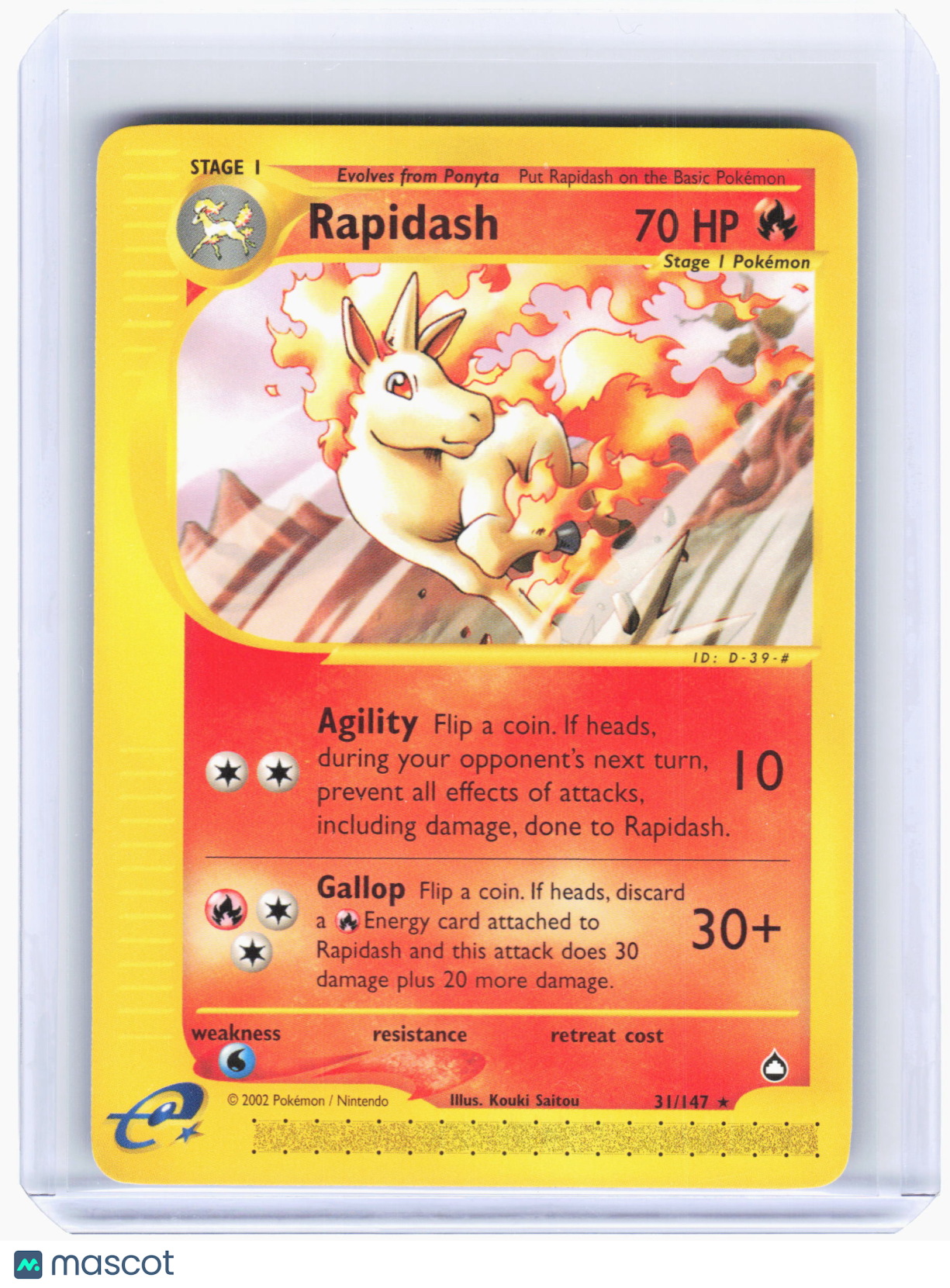 2003 Pokemon—Rapidash #31 Aquapolis—Rare Nonholo [Lightly Played]