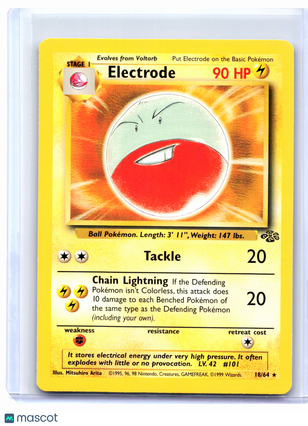 1999 Pokemon—Electrode #18/64 Jungle—Rare Nonholo [Lightly Played]