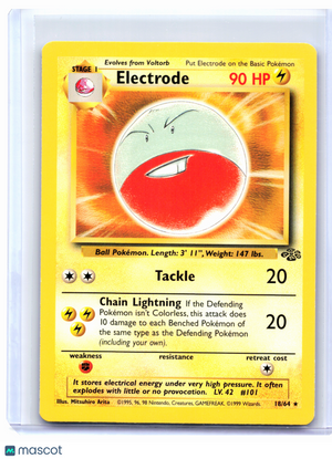 1999 Pokemon—Electrode #18/64 Jungle—Rare Nonholo [Lightly Played]