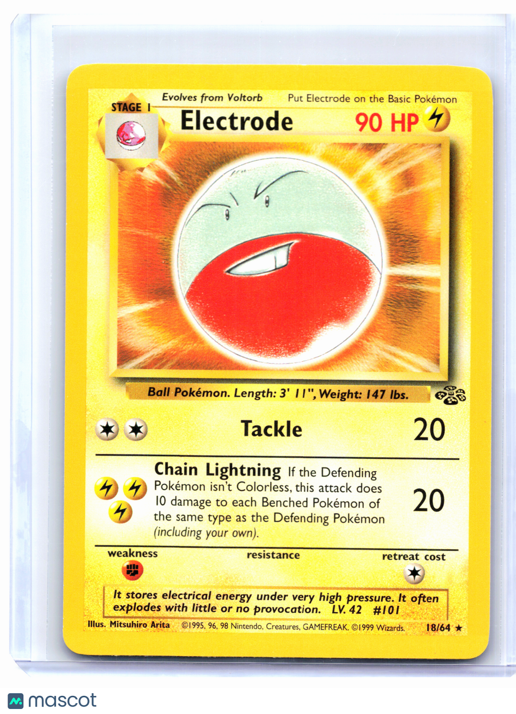 1999 Pokemon—Electrode #18/64 Jungle—Rare Nonholo [Lightly Played]