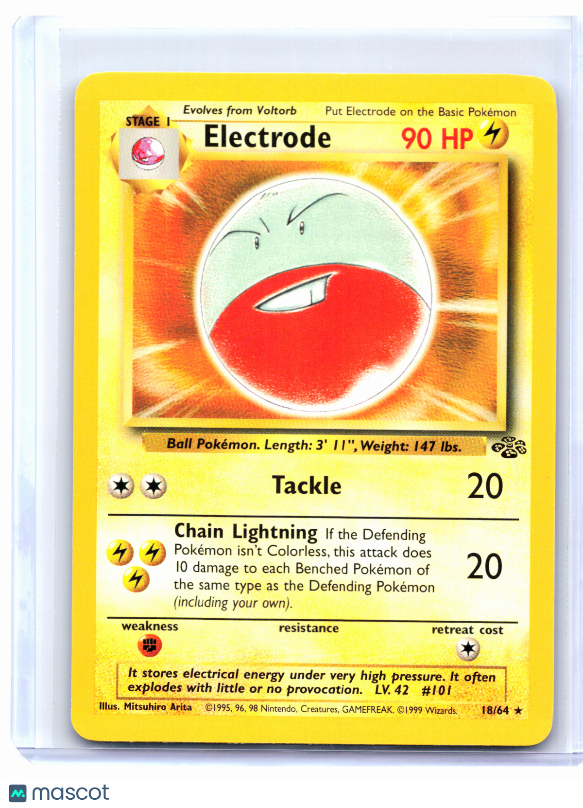 1999 Pokemon—Electrode #18/64 Jungle—Rare Nonholo [Lightly Played]
