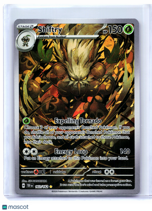 2024 Pokemon—Shiftry #163/162 Temporal Forces—Illustration Rare Holo [LP]