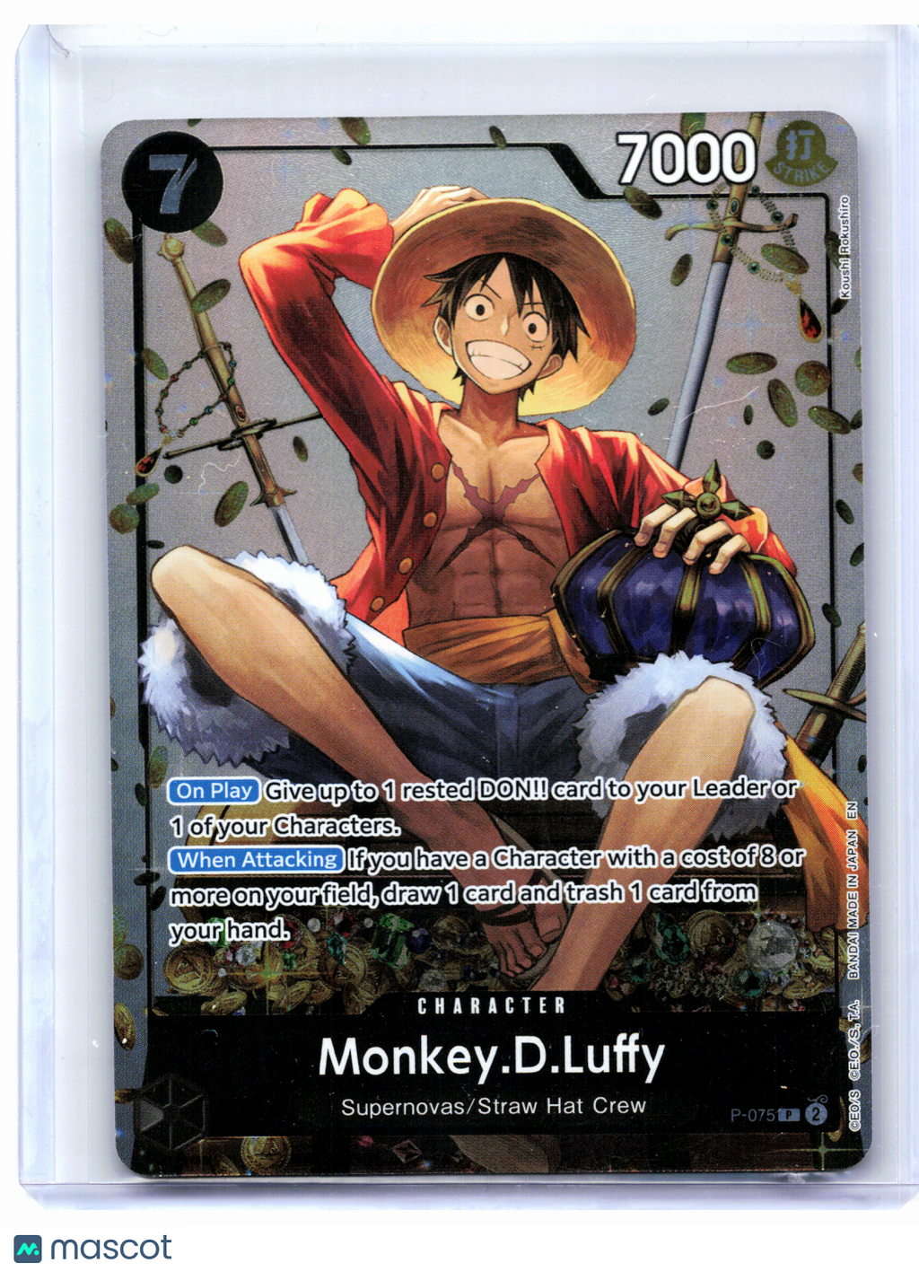 2026 One Piece—Monkey.D.Luffy (Tin Pack Set Vol. 2) #P-075 OP-PR—Promo Foil