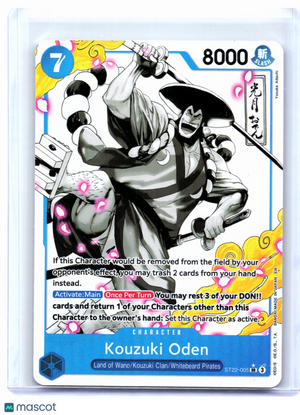 2025 One Piece—Kouzuki Oden (Alt Art) #ST22-005 Ace & Newgate—Super Rare Foil
