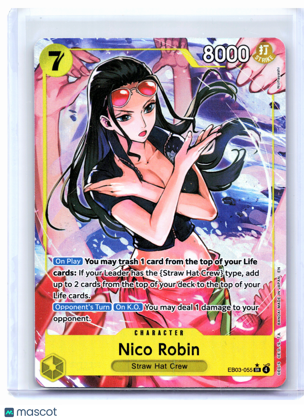 2026 One Piece—Nico Robin (Alt Art) #EB03-055 Heroines Edition—Super Rare Foil