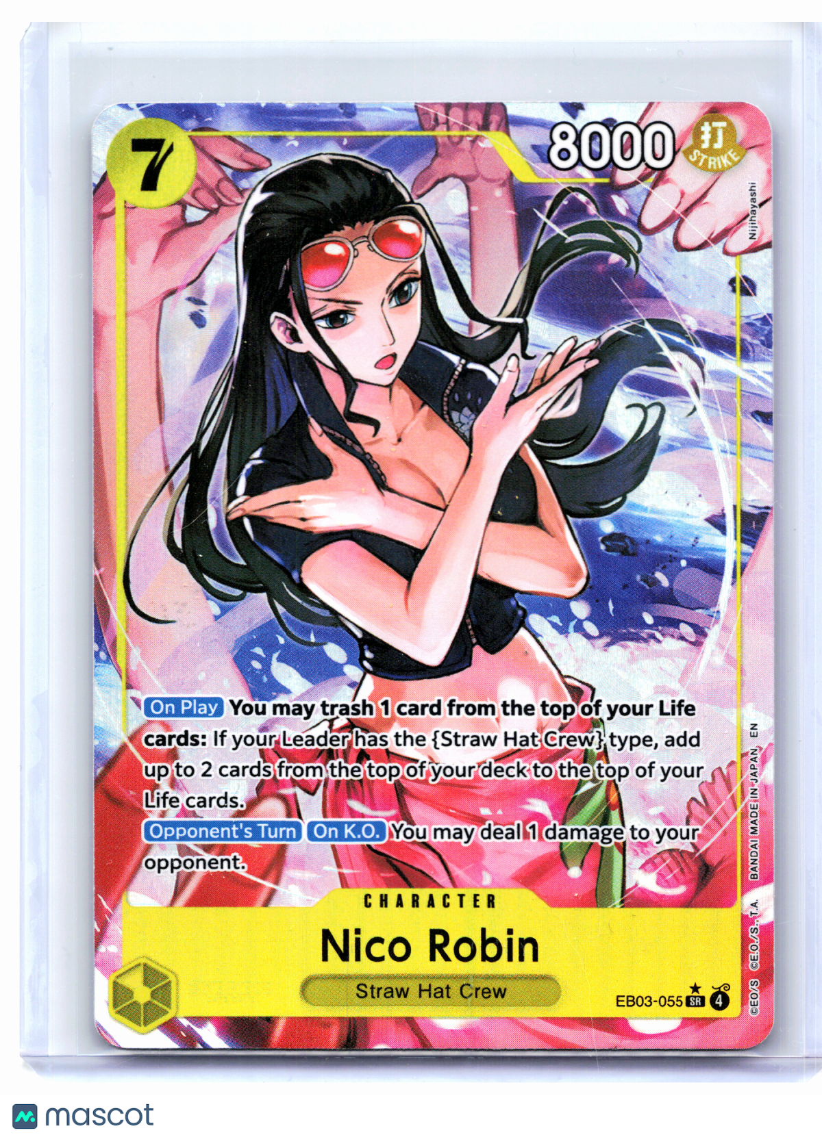 2026 One Piece—Nico Robin (Alt Art) #EB03-055 Heroines Edition—Super Rare Foil