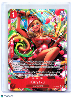 2025 One Piece—Kujyaku (Alt Art) #OP11-004 A Fist of Divine Speed—SR Foil