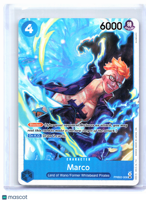 2025 One Piece Card Game—Marco #PRB02-008 The Best Vol.2—Super Rare Foil