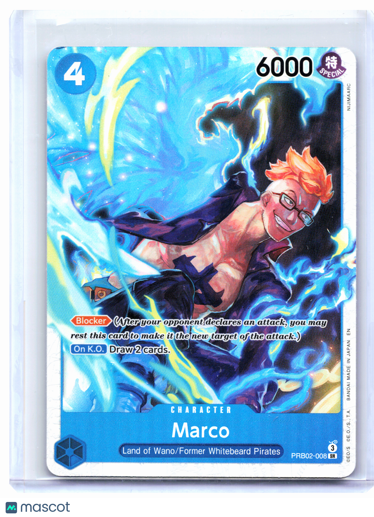 2025 One Piece Card Game—Marco #PRB02-008 The Best Vol.2—Super Rare Foil