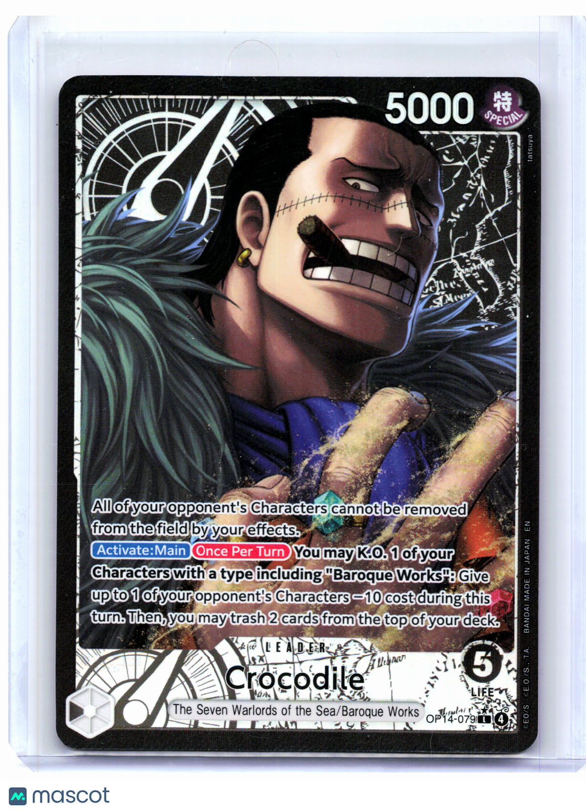 2026 One Piece—Crocodile (Alt Art) #OP14-079 The Azure Sea's Seven—Leader Foil
