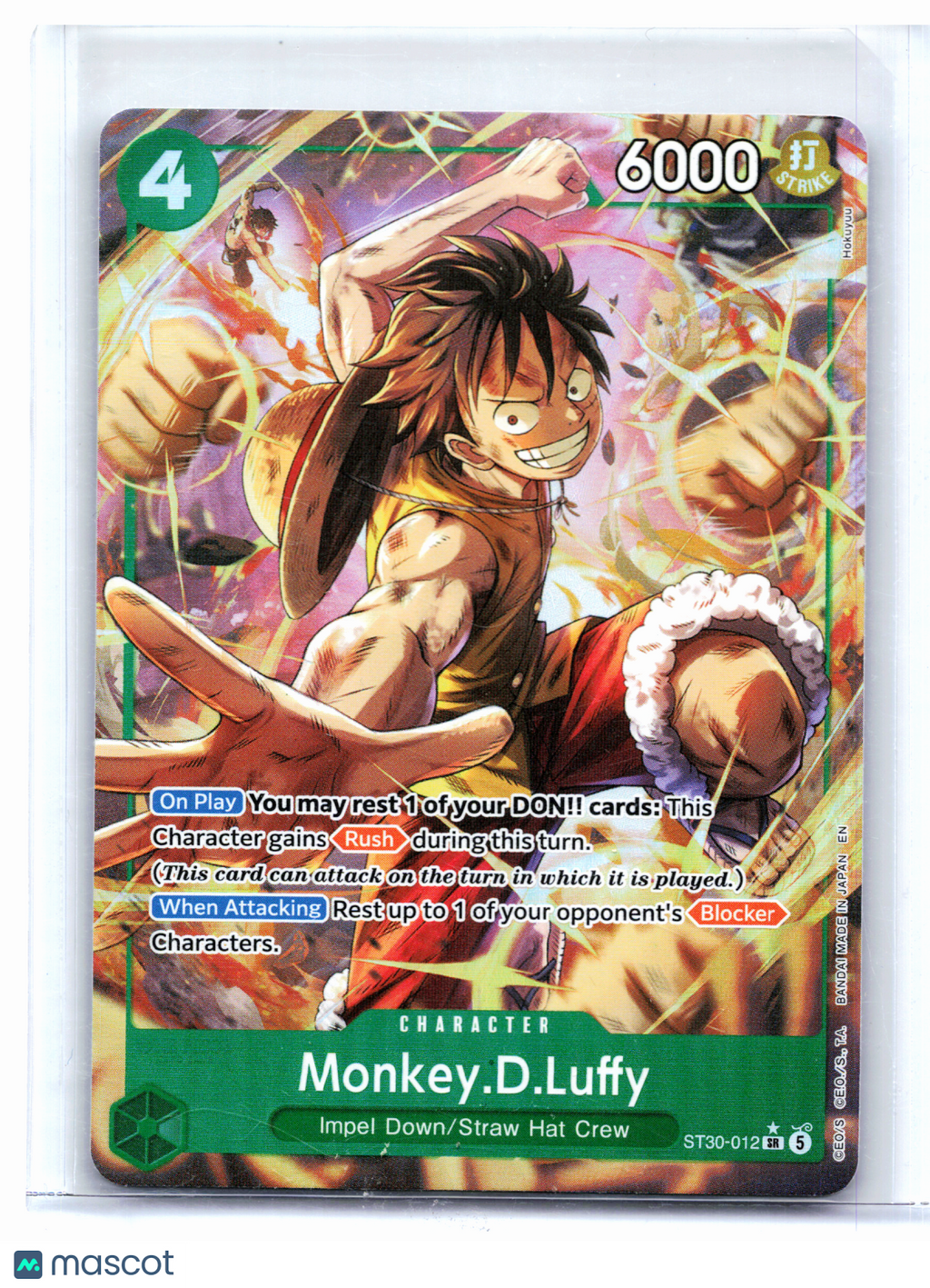 2026 One Piece—Monkey.D.Luffy (Alt Art) #ST30-012 Luffy & Ace—Super Rare Foil