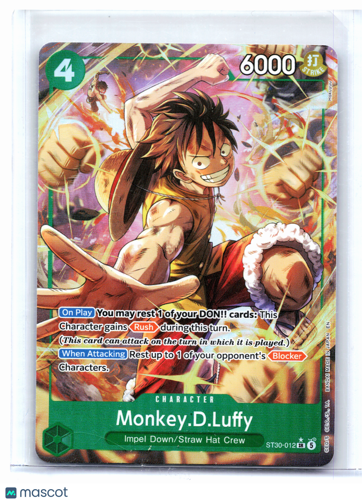 2026 One Piece—Monkey.D.Luffy (Alt Art) #ST30-012 Luffy & Ace—Super Rare Foil