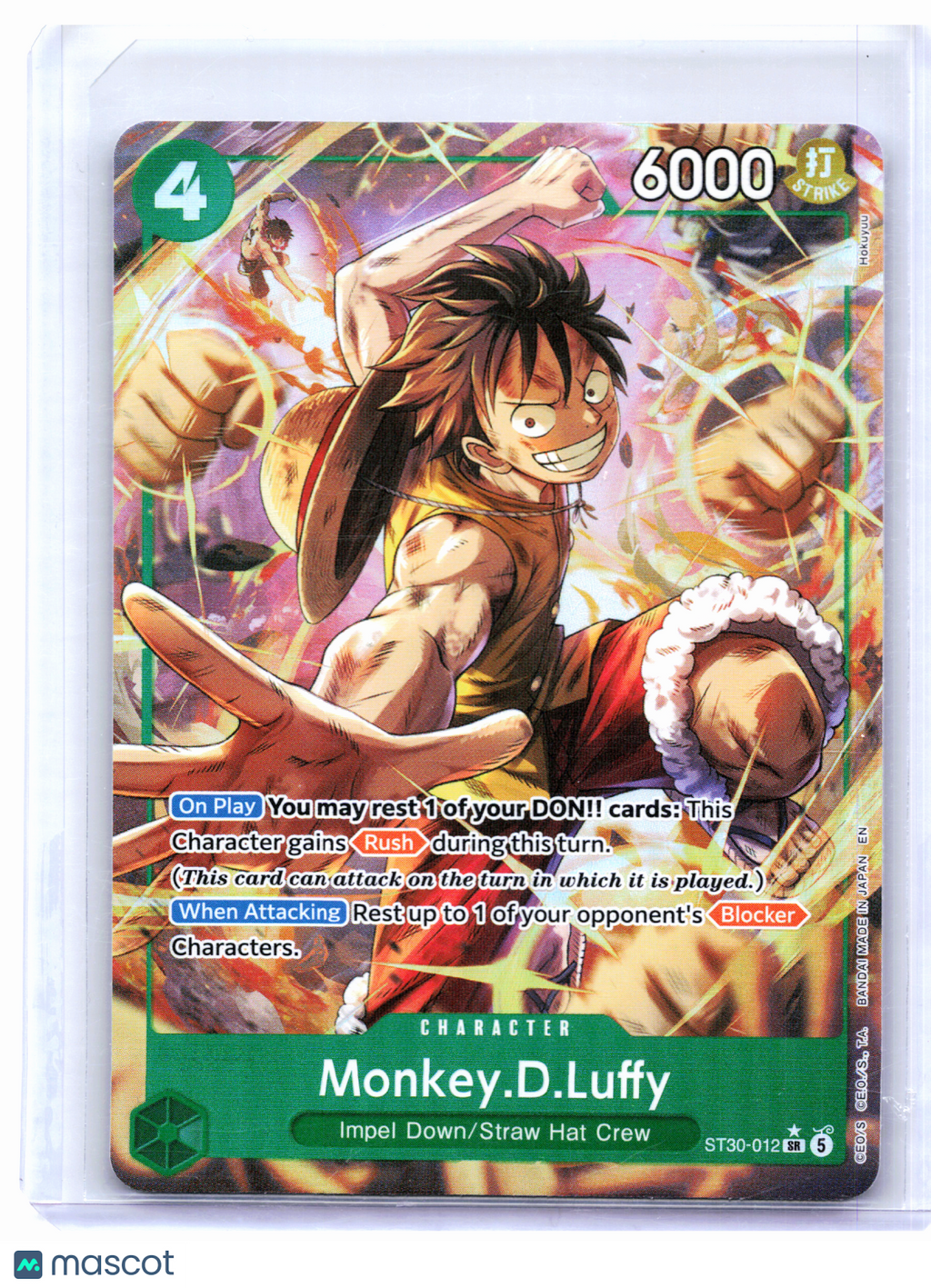 2026 One Piece—Monkey.D.Luffy (Alt Art) #ST30-012 Luffy & Ace—Super Rare Foil